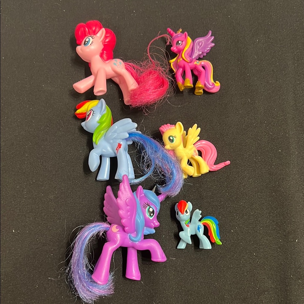 Colorful Pony Figurine Set